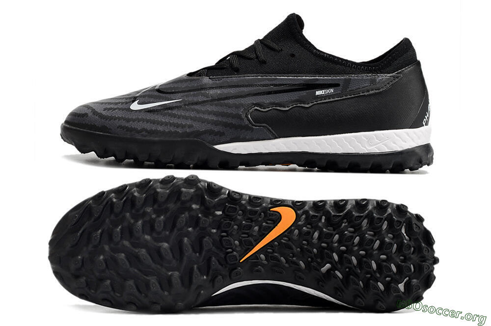 Nike React Phantom GX Pro TF Football Shoes - Black/White 1