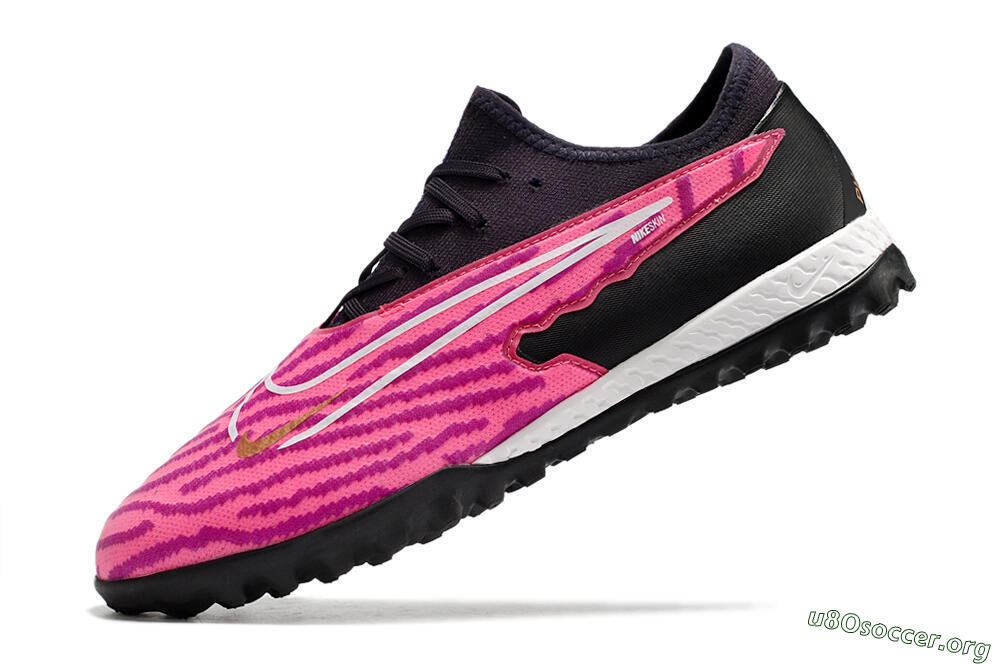 Nike React Phantom GX Pro TF Football Shoes - Pink/White/Black 5