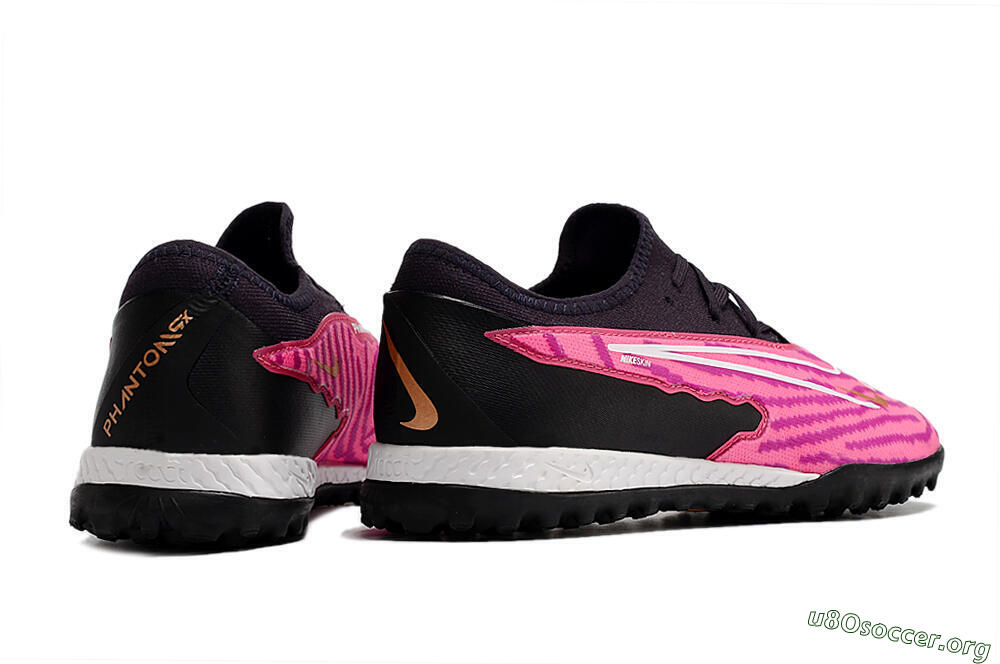 Nike React Phantom GX Pro TF Football Shoes - Pink/White/Black 6