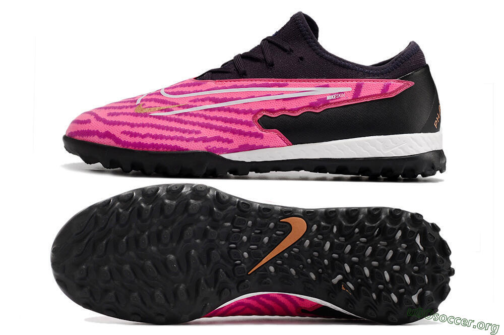 Nike React Phantom GX Pro TF Football Shoes - Pink/White/Black 1