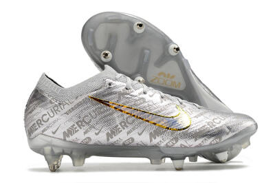 Nike Air Zoom Mercurial Vapor 15 Elite SG Football Boots - Silver/Gold