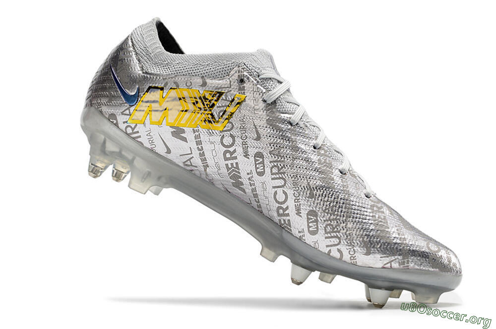 Nike Air Zoom Mercurial Vapor 15 Elite SG Football Boots - Silver/Gold 4