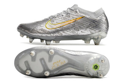 Nike Air Zoom Mercurial Vapor 15 Elite SG Football Boots - Silver/Gold