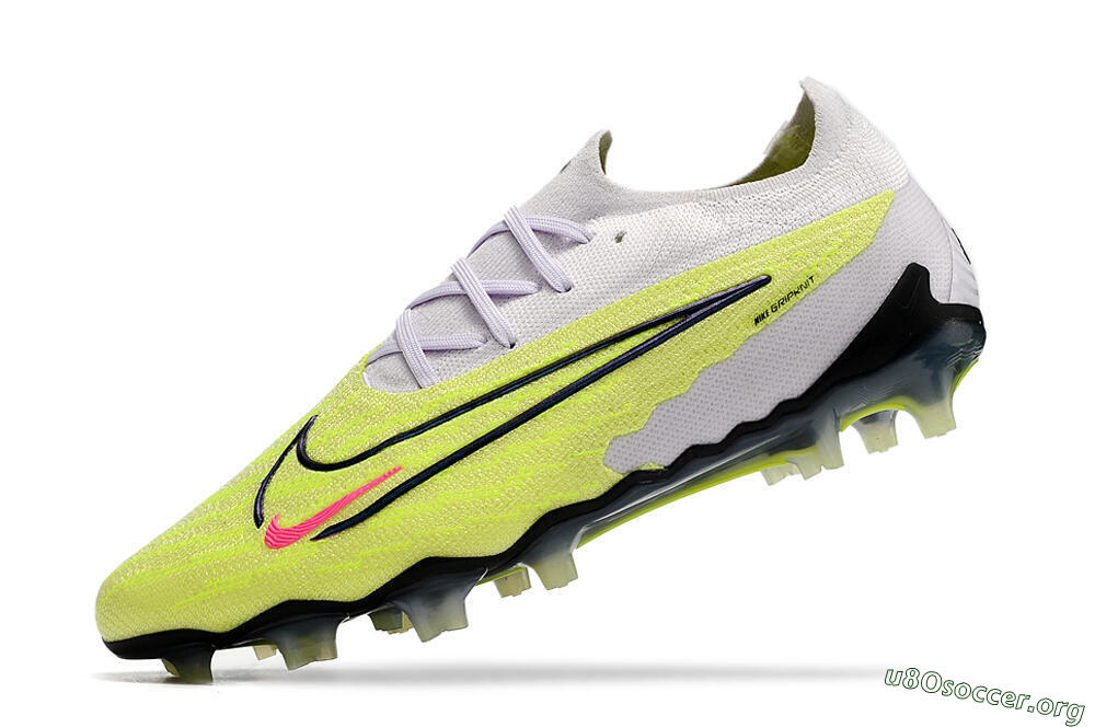 Nike Phantom GX Elite FG Football Boots - White/Green/Black 5