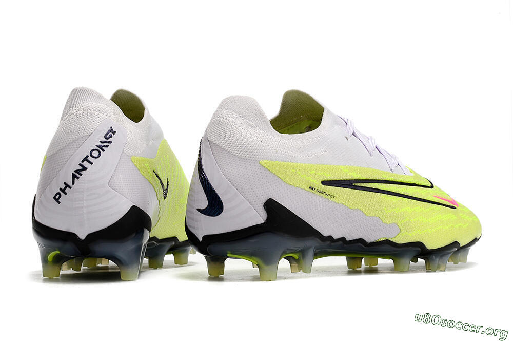 Nike Phantom GX Elite FG Football Boots - White/Green/Black 6