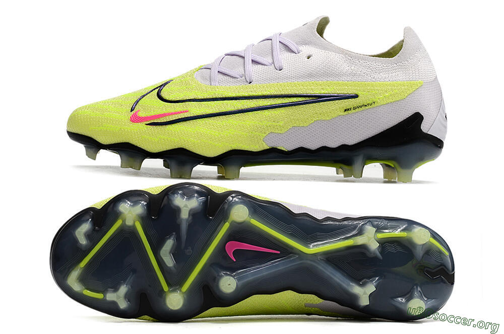 Nike Phantom GX Elite FG Football Boots - White/Green/Black 1