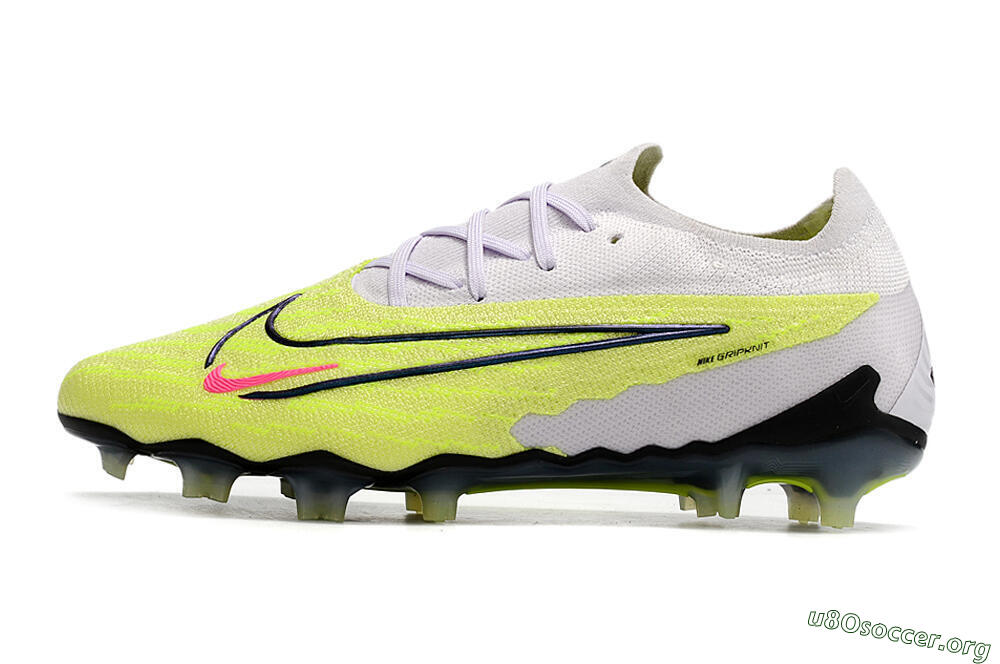 Nike Phantom GX Elite FG Football Boots - White/Green/Black 3