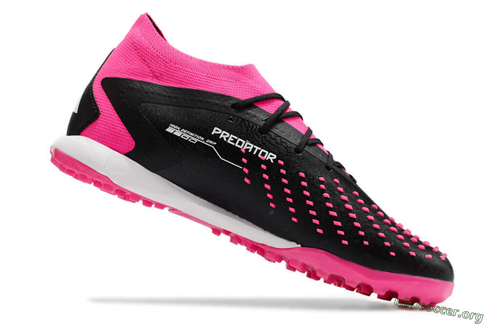 Adidas Predator Accuracy.1 TF Football Shoes - Black/White/Pink 4