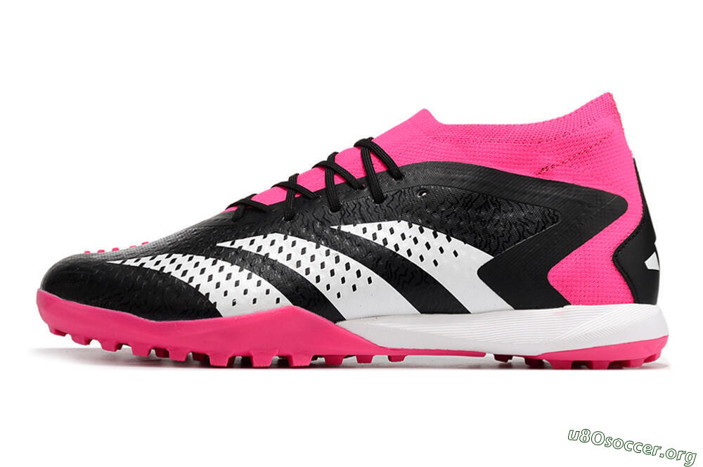 Adidas Predator Accuracy.1 TF Football Shoes - Black/White/Pink 3