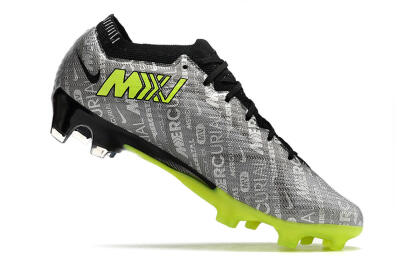 Nike AIR Zoom Mercurial Vapor 15 Elite FG Football Boots - Silver/Green/Black