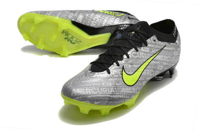 Nike AIR Zoom Mercurial Vapor 15 Elite FG Football Boots - Silver/Green/Black