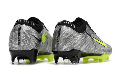 Nike AIR Zoom Mercurial Vapor 15 Elite FG Football Boots - Silver/Green/Black