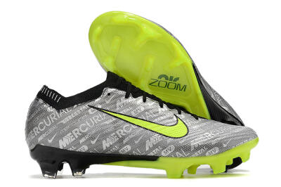 Nike AIR Zoom Mercurial Vapor 15 Elite FG Football Boots - Silver/Green/Black