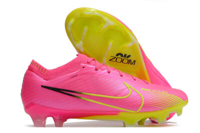 Nike Air Zoom Mercurial Vapor 15 Elite FG Football Boots - Pink/Green/Black
