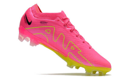 Nike Air Zoom Mercurial Vapor 15 Elite FG Football Boots - Pink/Green/Black