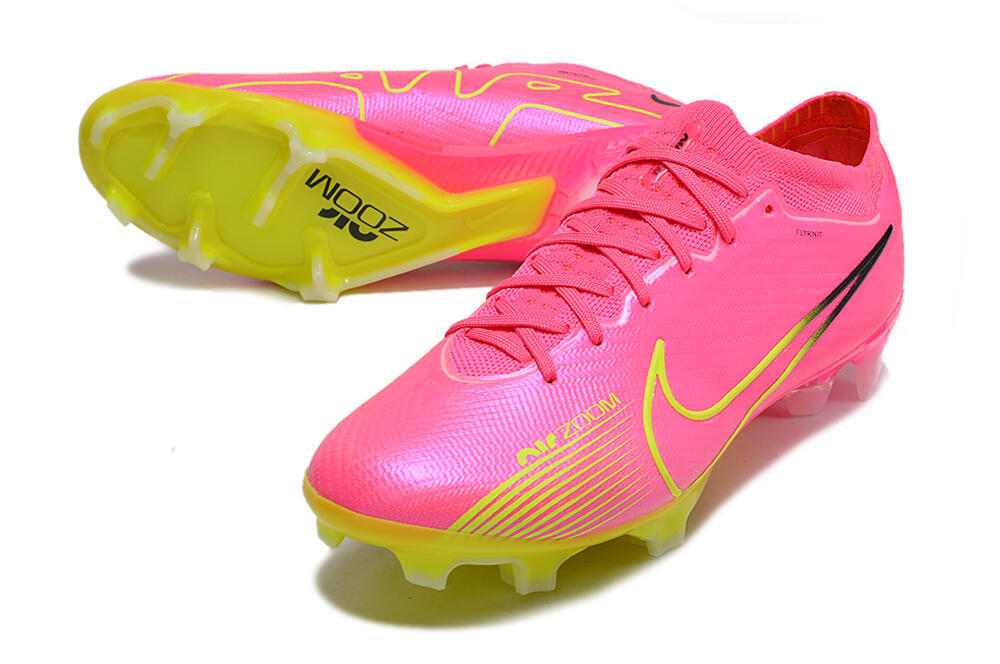Nike Air Zoom Mercurial Vapor 15 Elite FG Football Boots - Pink/Green/Black 0