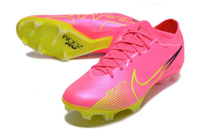 Nike Air Zoom Mercurial Vapor 15 Elite FG Football Boots - Pink/Green/Black