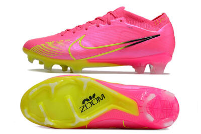 Nike Air Zoom Mercurial Vapor 15 Elite FG Football Boots - Pink/Green/Black
