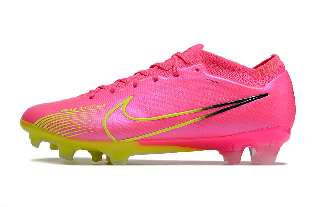 Nike Air Zoom Mercurial Vapor 15 Elite FG Football Boots - Pink/Green/Black 3