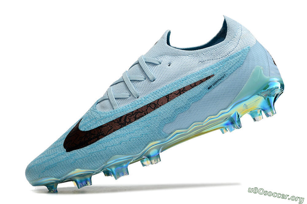 Nike Phantom GX Elite FG Football Boots - Blue/Brown 5