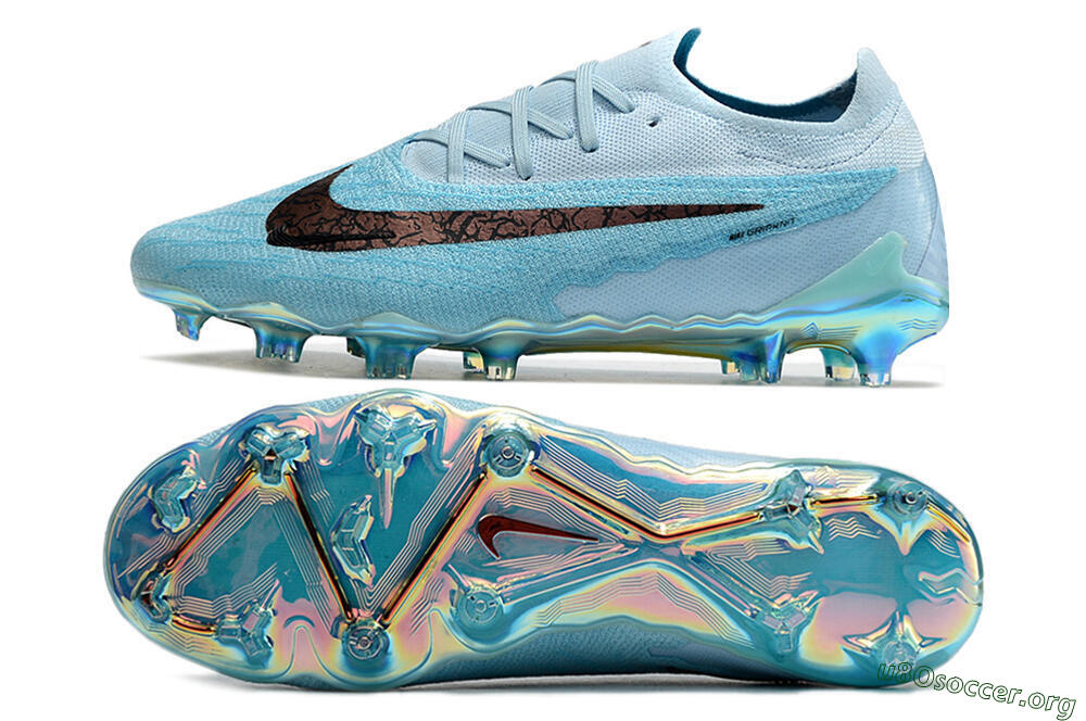 Nike Phantom GX Elite FG Football Boots - Blue/Brown 1