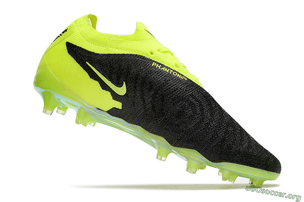 Nike Phantom GX Elite FG Football Boots - Black/Green 4