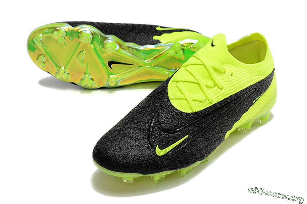 Nike Phantom GX Elite FG Football Boots - Black/Green 0