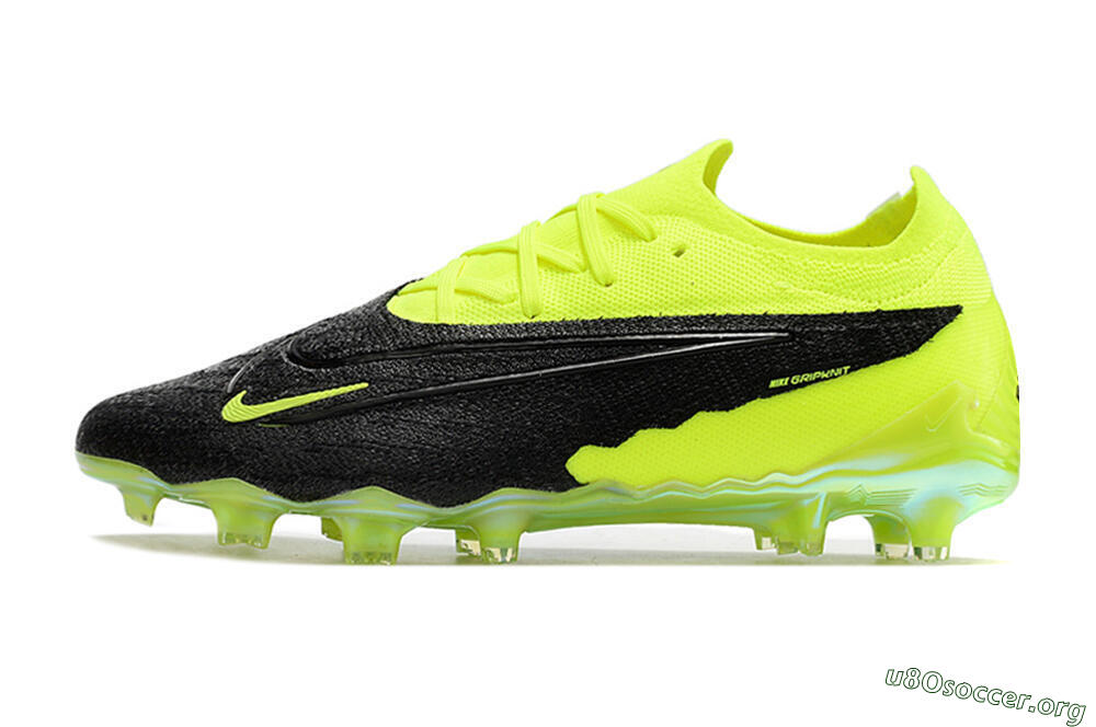 Nike Phantom GX Elite FG Football Boots - Black/Green 3