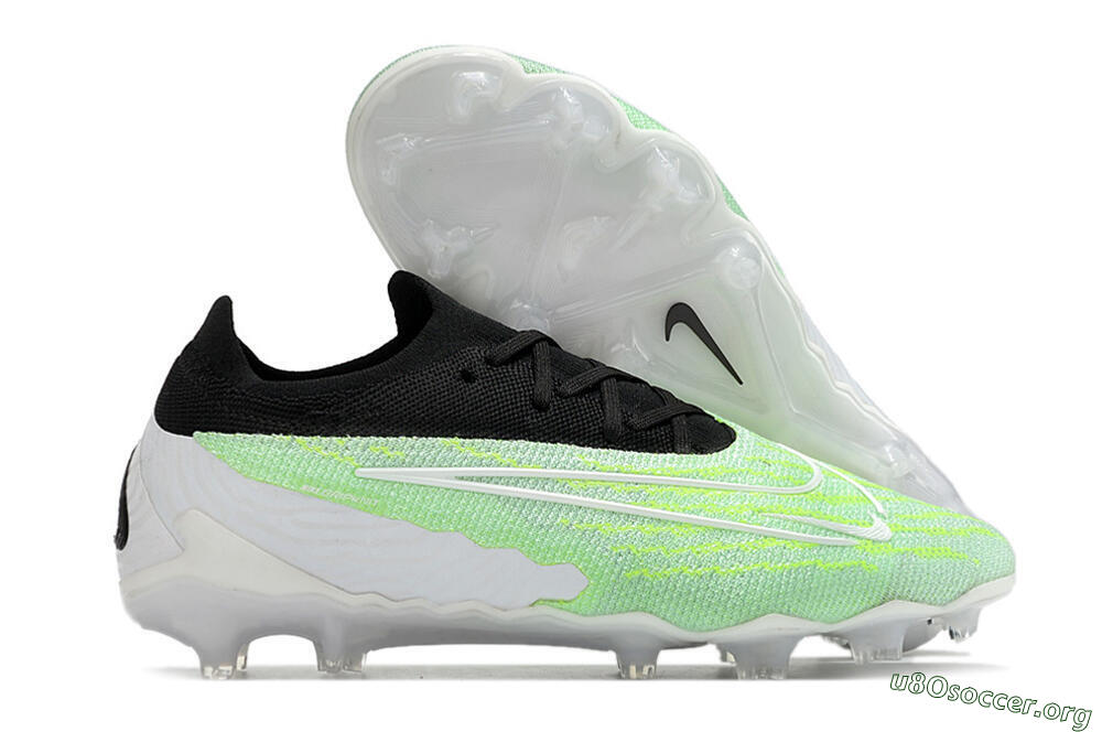 Nike Phantom GX Elite FG Football Boots - White/Green/Black 2