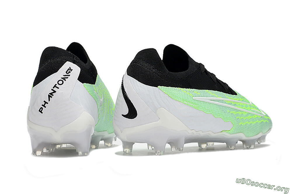 Nike Phantom GX Elite FG Football Boots - White/Green/Black 6