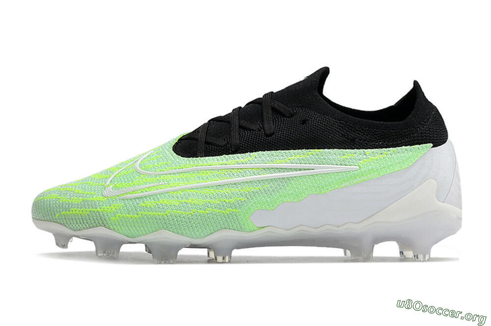 Nike Phantom GX Elite FG Football Boots - White/Green/Black 3
