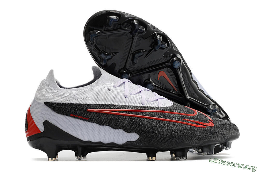 Nike Phantom GX Elite FG Football Boots - Black/White/Red 2