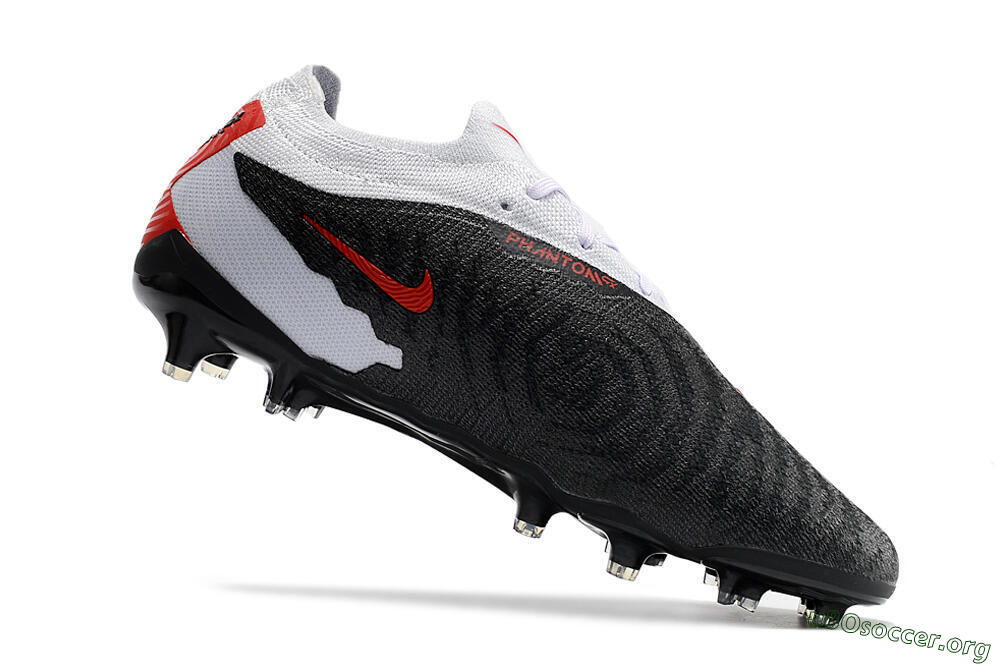 Nike Phantom GX Elite FG Football Boots - Black/White/Red 4