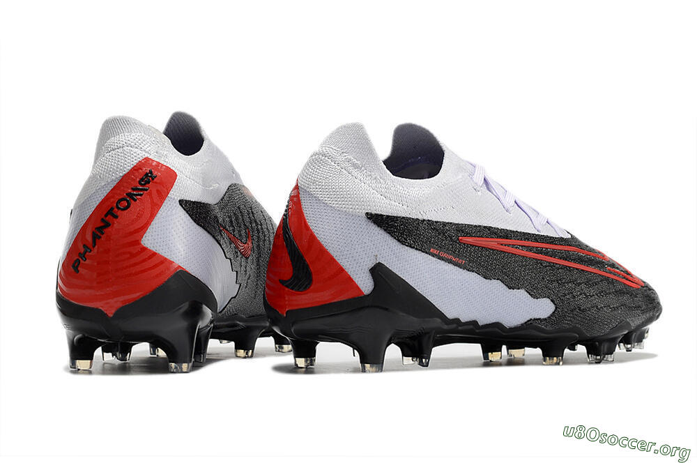 Nike Phantom GX Elite FG Football Boots - Black/White/Red 6