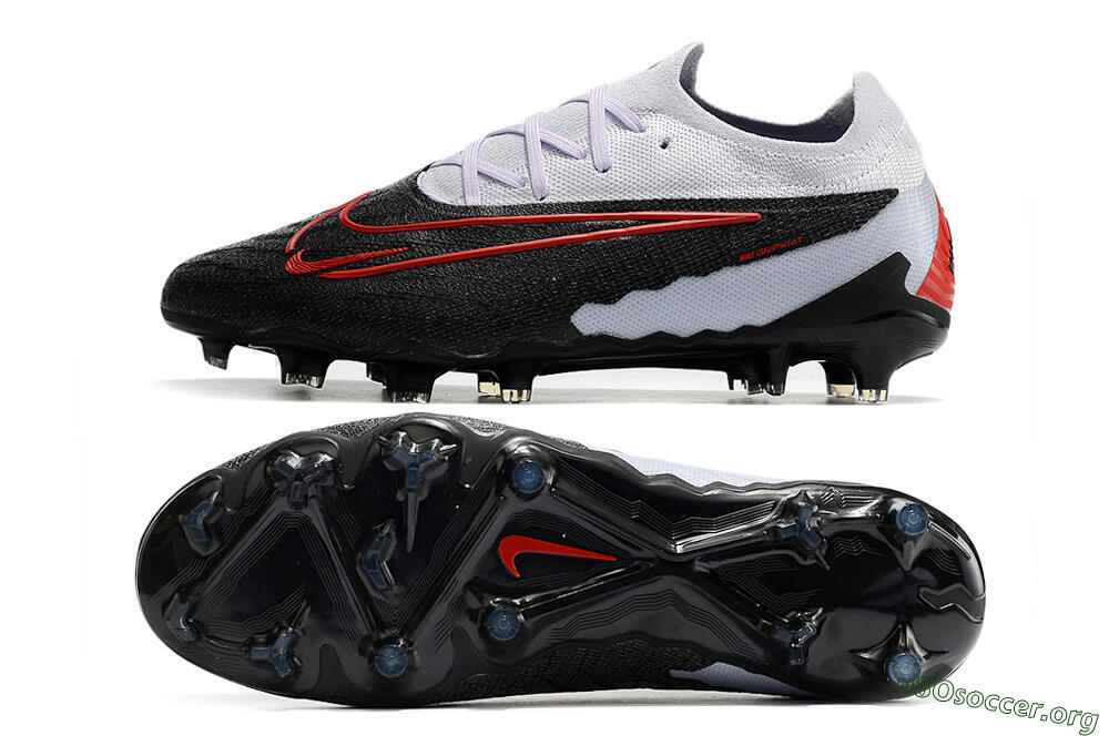 Nike Phantom GX Elite FG Football Boots - Black/White/Red 1