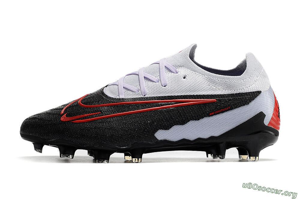 Nike Phantom GX Elite FG Football Boots - Black/White/Red 3