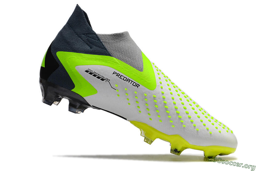 Adidas Predator Accuracy+ FG Football Boots - White/Black/Green 4