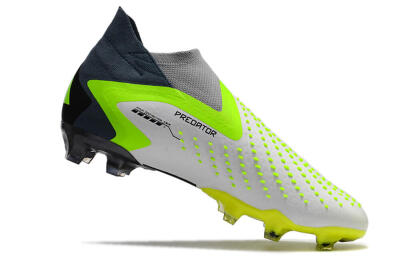Adidas Predator Accuracy+ FG Football Boots - White/Black/Green