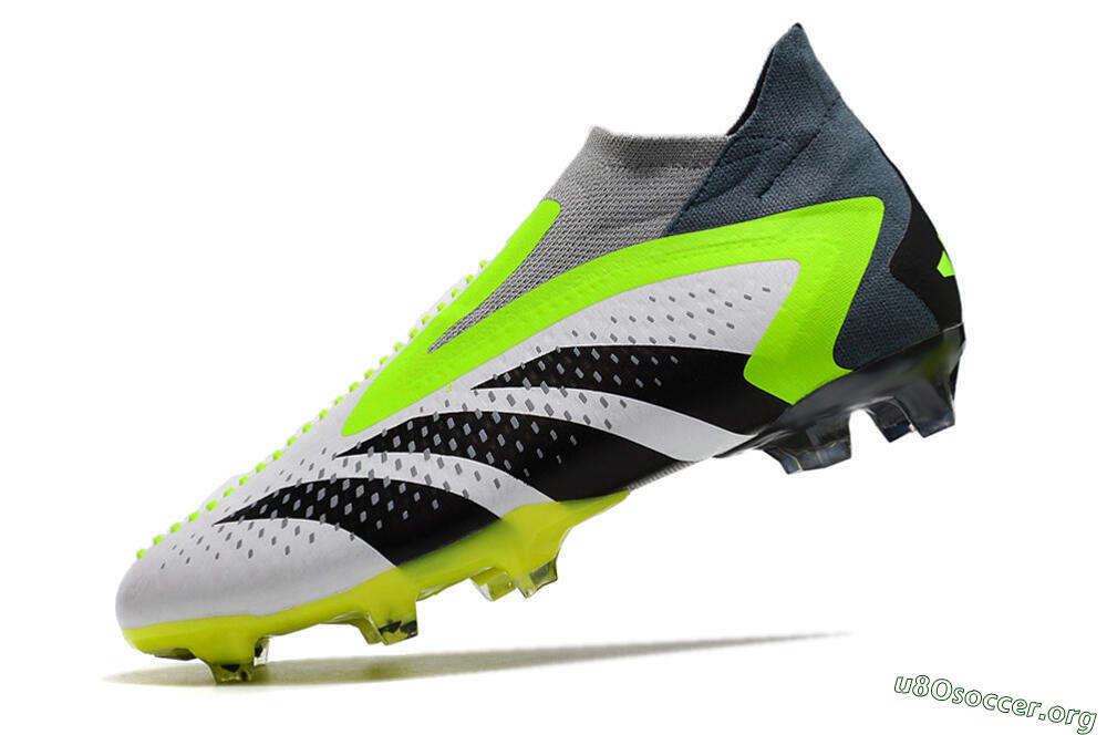 Adidas Predator Accuracy+ FG Football Boots - White/Black/Green 5