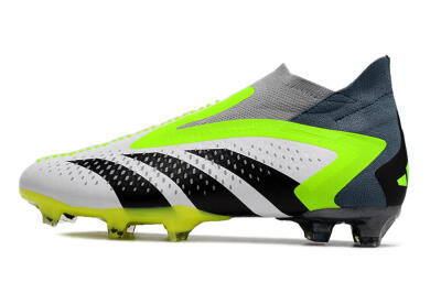 Adidas Predator Accuracy+ FG Football Boots - White/Black/Green