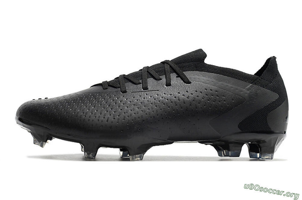 Adidas Predator Accuracy.1 Low FG Football Boots - Black/Black 3