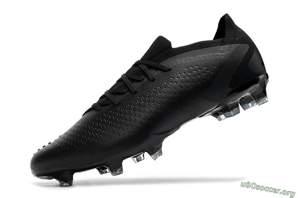 Adidas Predator Accuracy.1 Low FG Football Boots - Black/Black 4