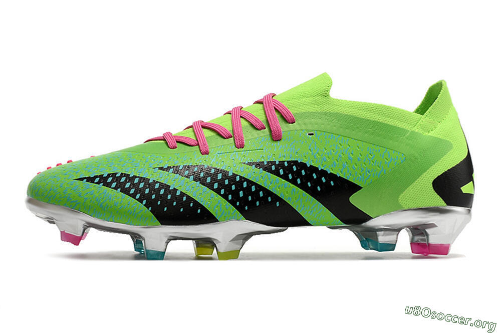 Adidas Predator Accuracy.1 Low FG Football Boots - Green/Blue/Black 3