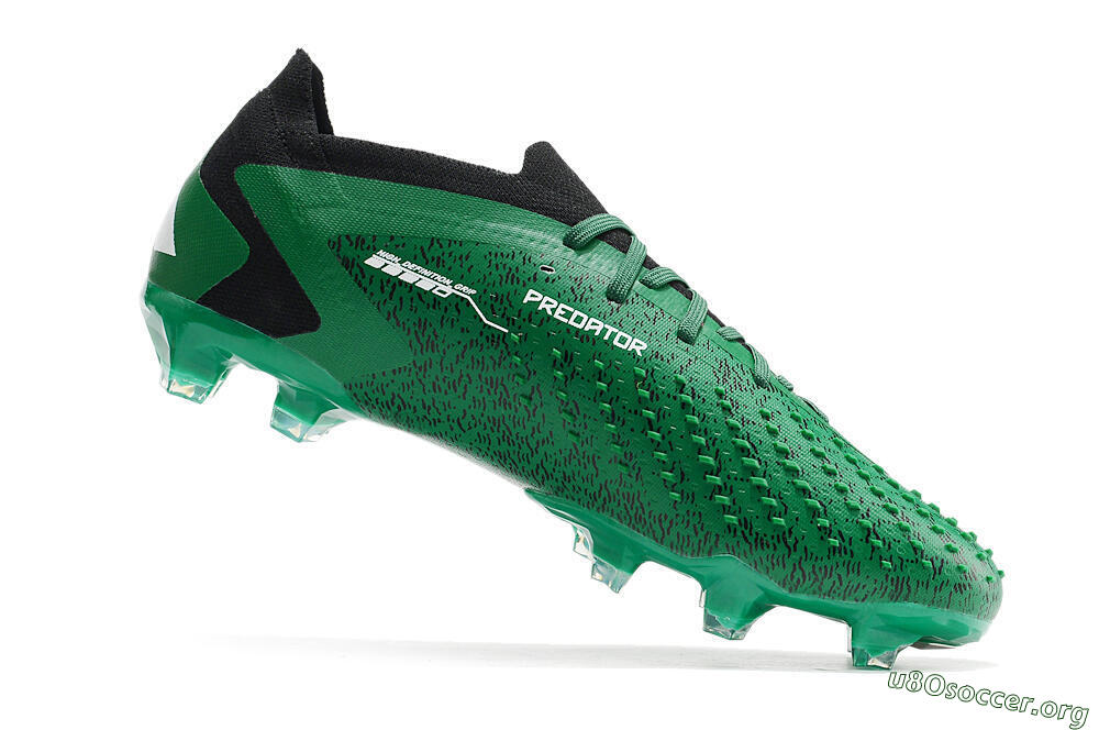 Adidas Predator Accuracy.1 Low FG Football Boots - Green/White/Black 4