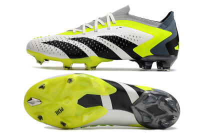 Adidas Predator Accuracy.1 Low FG Football Boots - White/Black/Green
