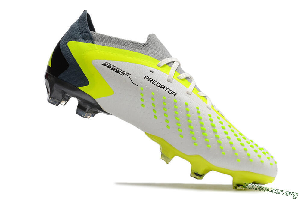 Adidas Predator Accuracy.1 Low FG Football Boots - White/Black/Green 4