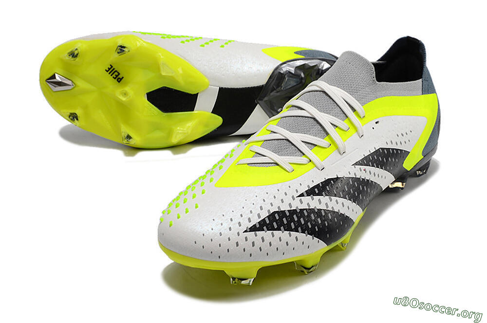 Adidas Predator Accuracy.1 Low FG Football Boots - White/Black/Green 0