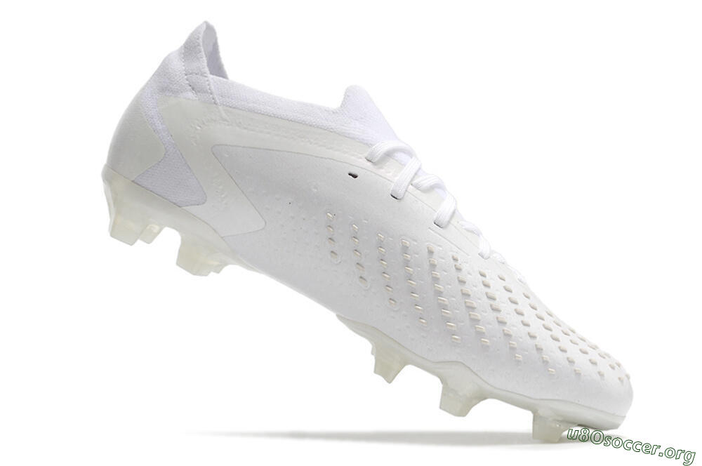 Adidas Predator Accuracy.1 Low FG Football Boots - White/White 4