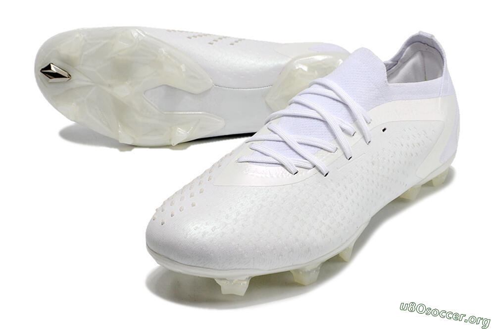 Adidas Predator Accuracy.1 Low FG Football Boots - White/White 0