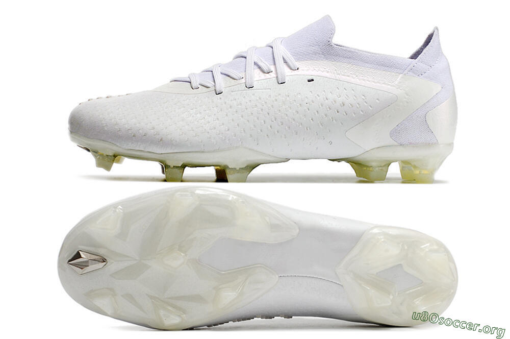 Adidas Predator Accuracy.1 Low FG Football Boots - White/White 1